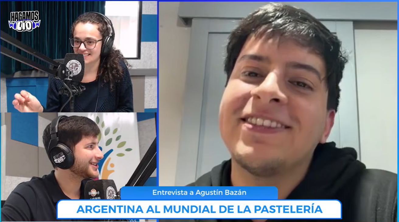 Agustín Bazán, el representante argentino en el Mundial de la Pastelería