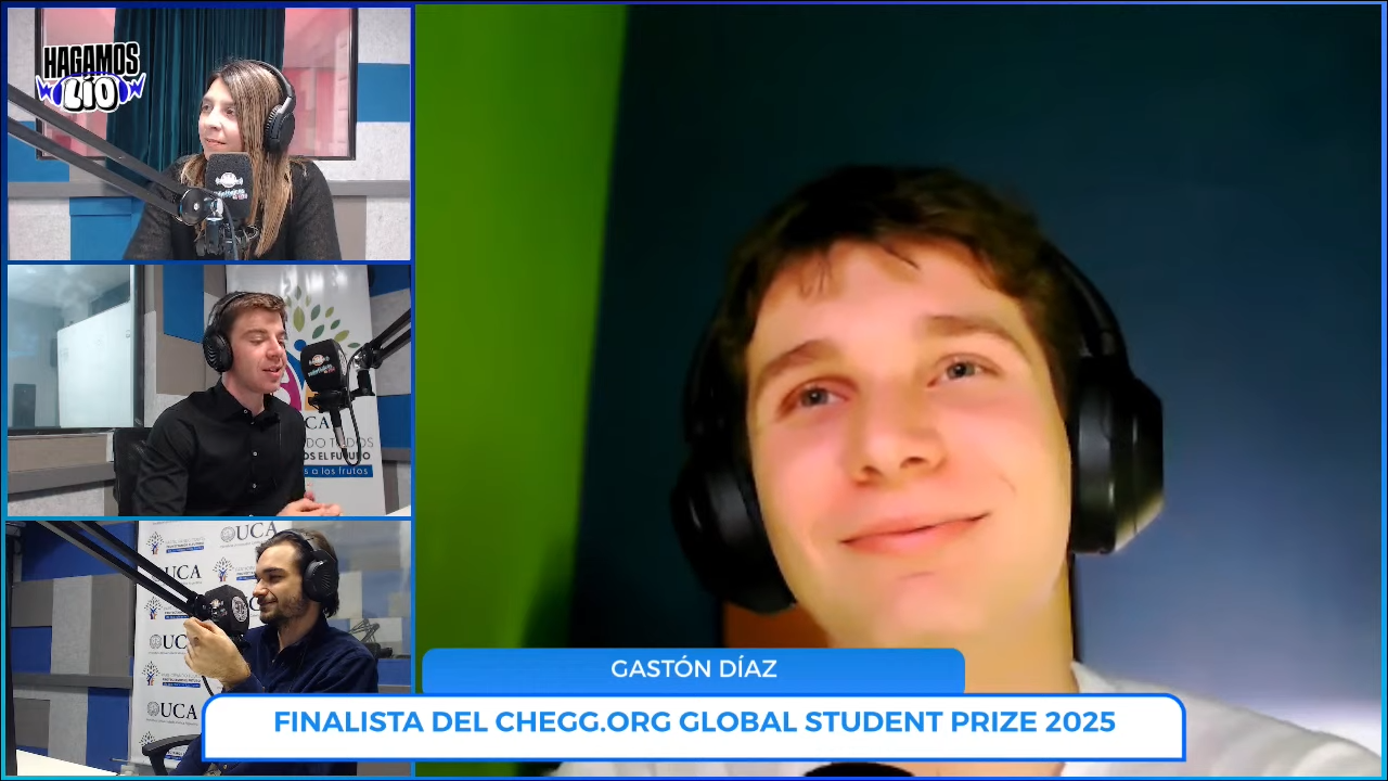 El estudiante argentino finalista para premio global 