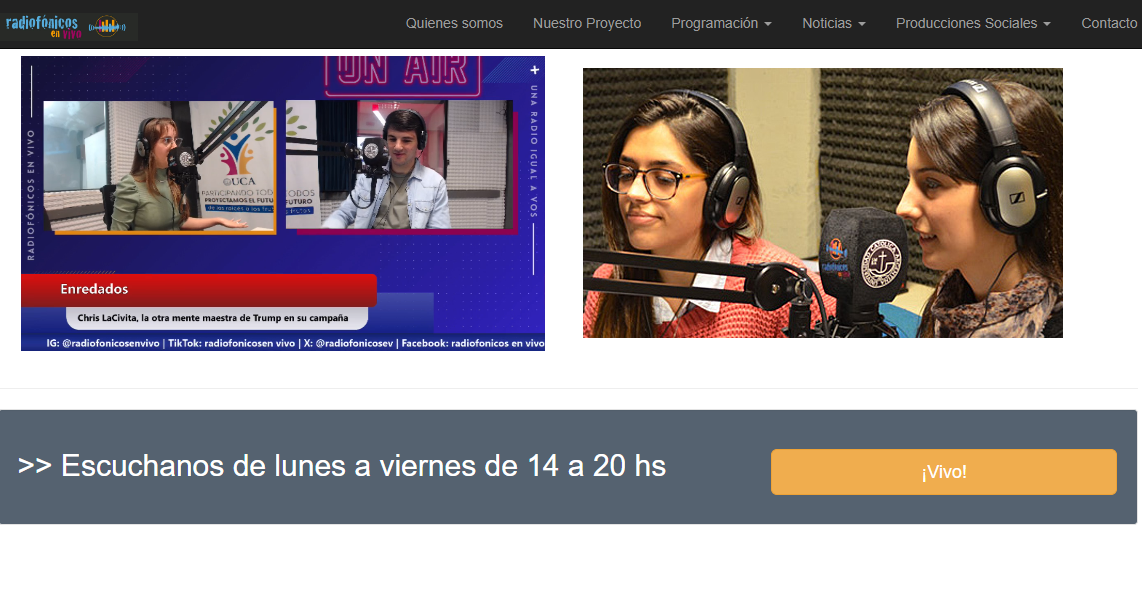 Radiofónicos en vivo! Full HD