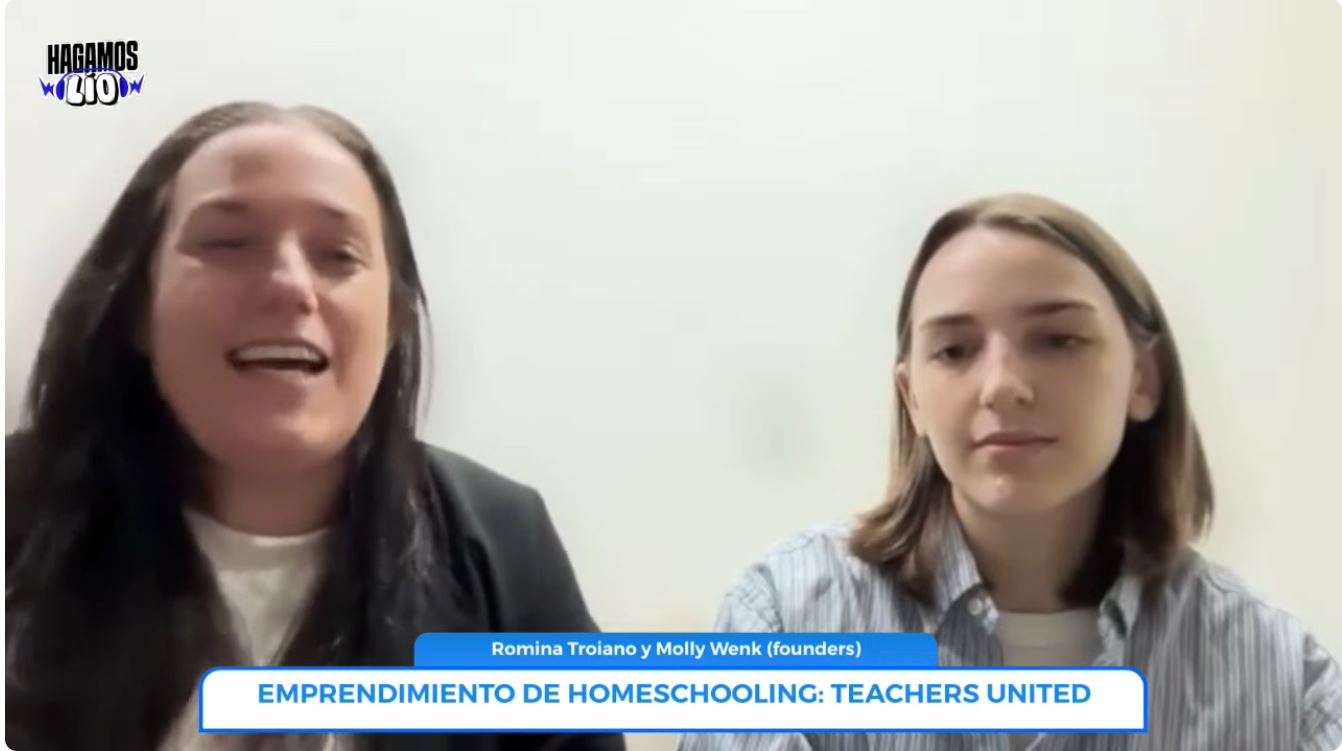 Teachers United, el emprendimiento de homeschooling