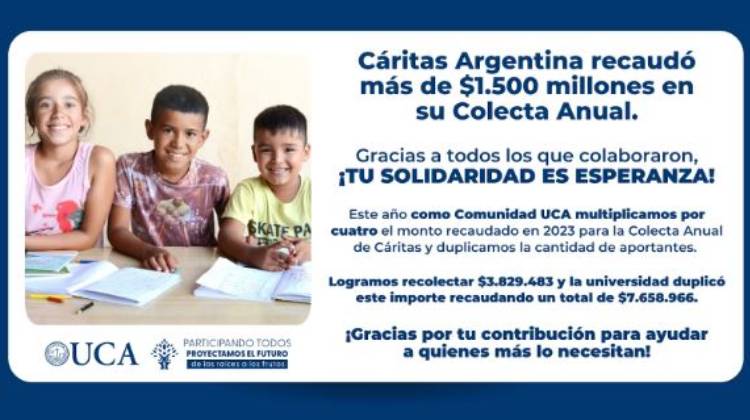 Actualidad | Recaudación Colecta Anual de Cáritas Argentina