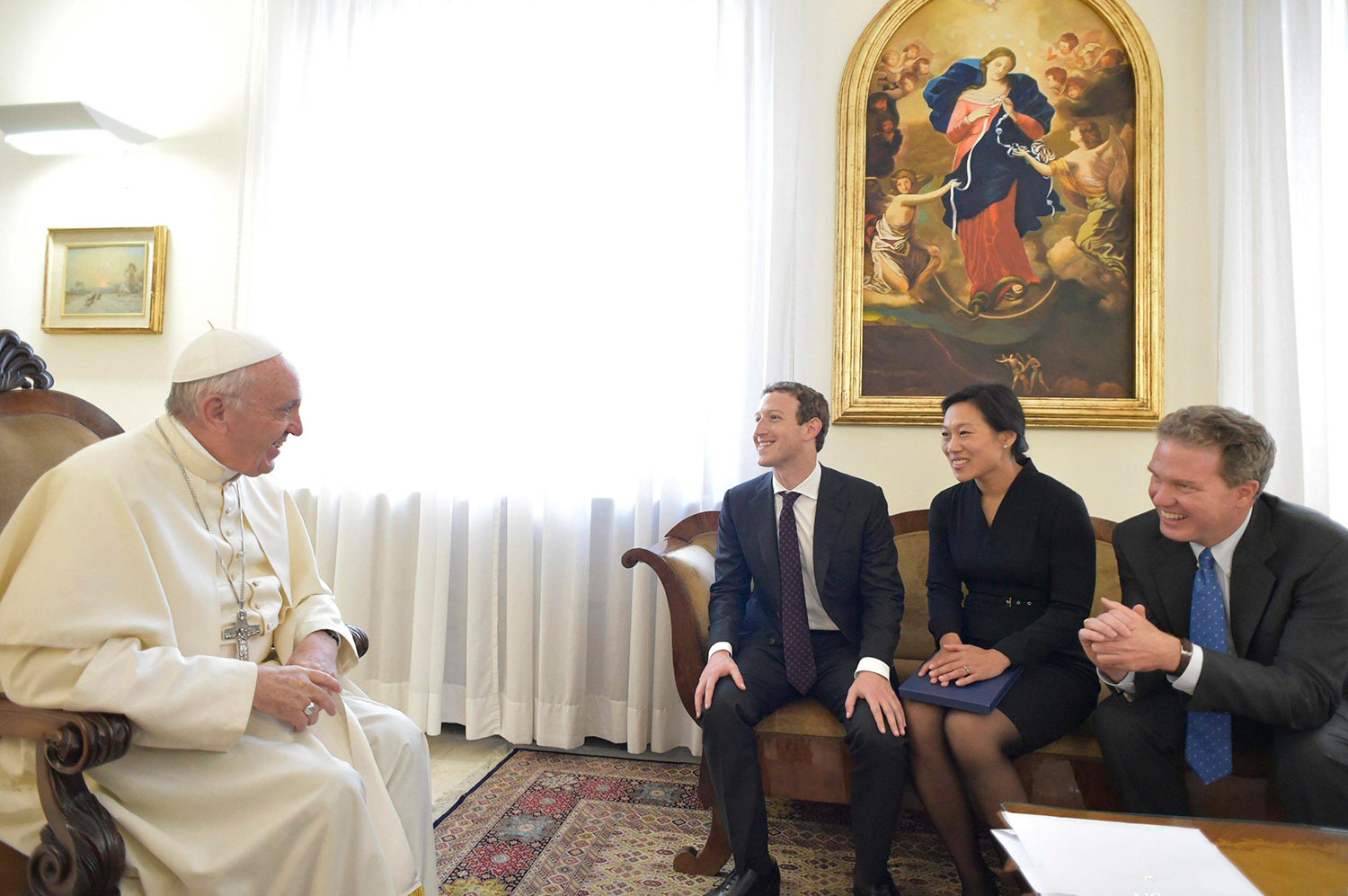 El Papa se reuni con el dueo de Facebook en el Vaticano