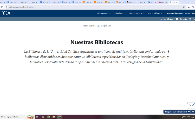 Diseño del nuevo sitio web de la biblioteca UCA