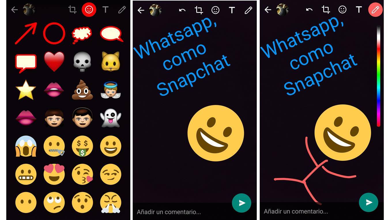 Whatsapp habilit la posibilidad de intervenir una imagen antes de compartirla con el contacto