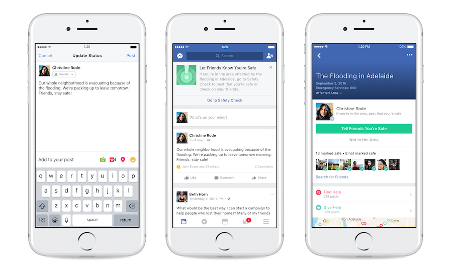 Facebook amplía su herramienta para comprobar el estado de los contactos ante una catástrofe