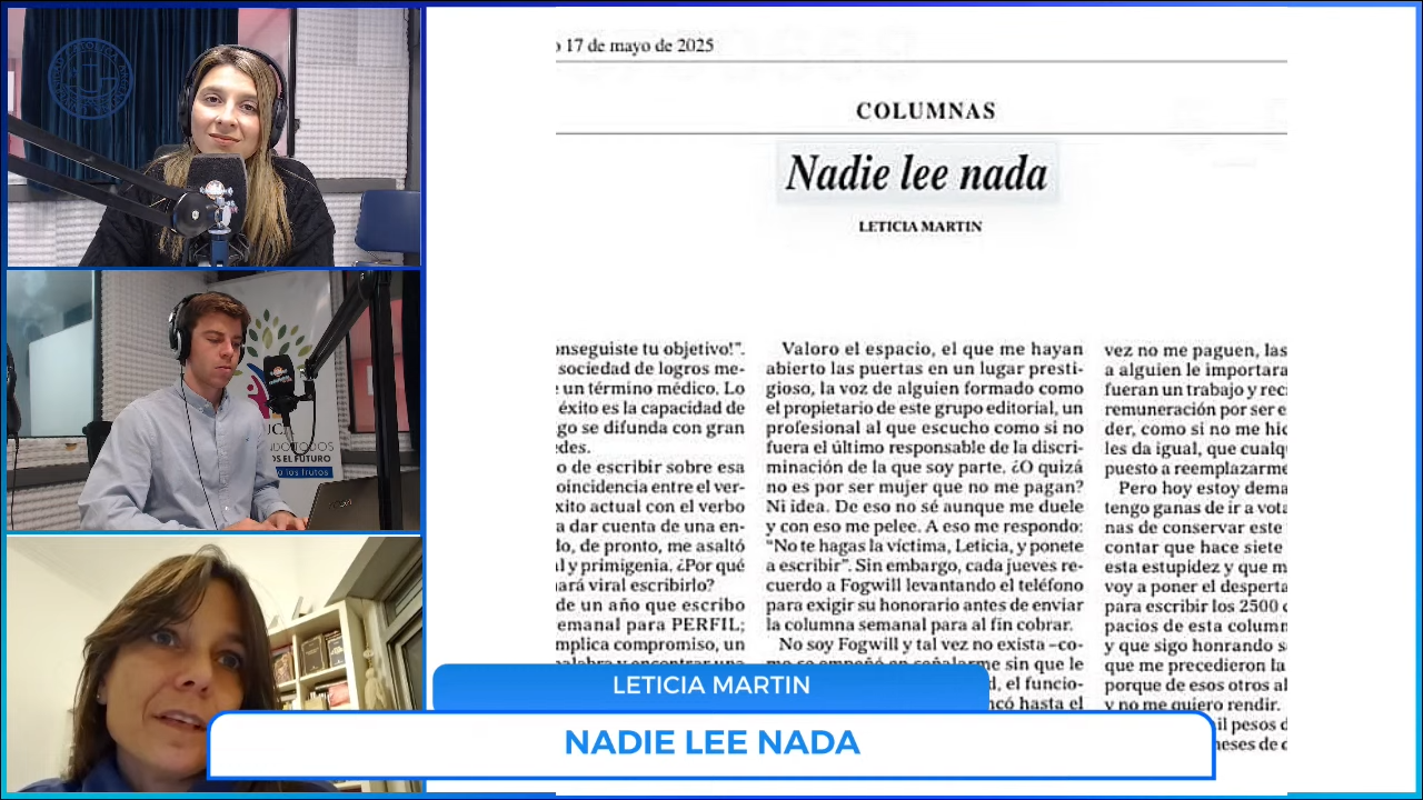 Leticia Martin, la abanderada contra la precarización periodística