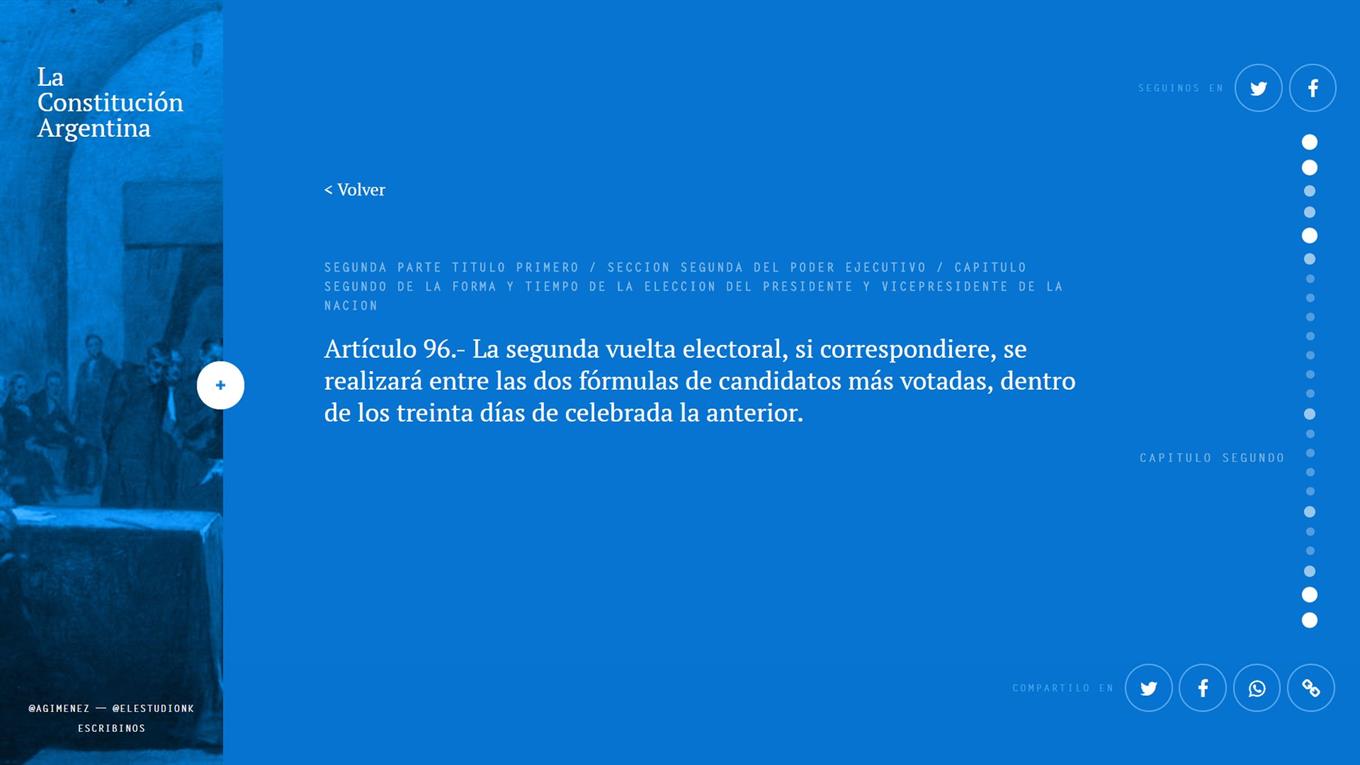 Lanzan el primer buscador digital de la Constitucin Argentina