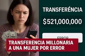 Recibió $500 millones por error y fue denunciada