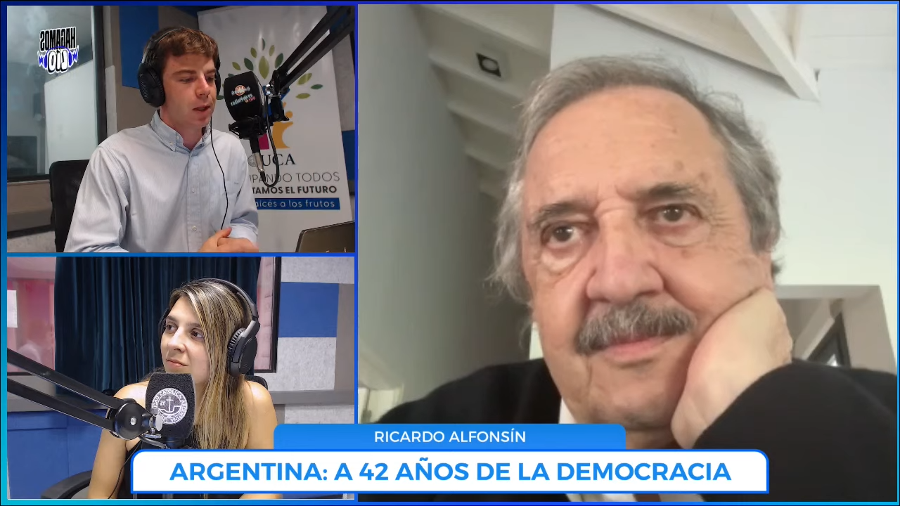 Ricardo Alfonsín sobre los 42 años de democracia