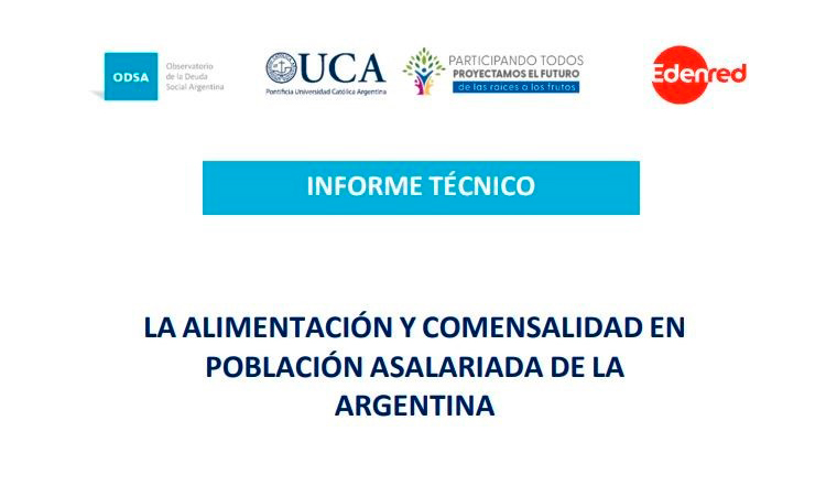 La alimentaci�n y comensalidad en poblaci�n asalariada de la Argentina�