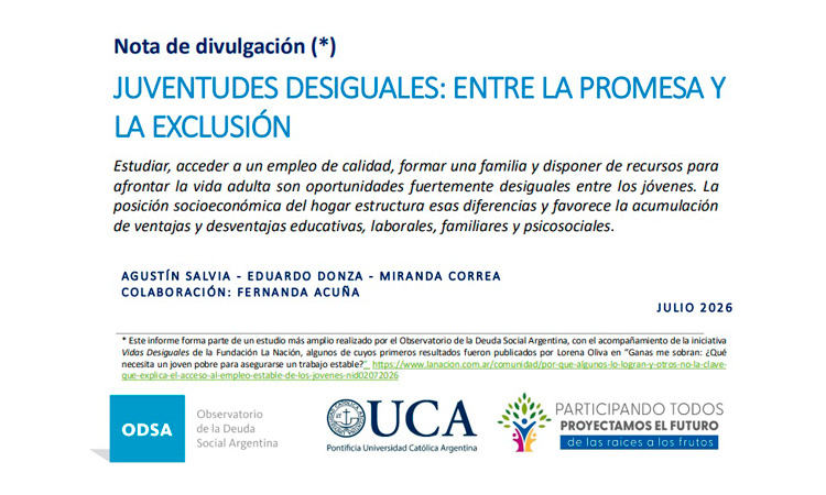 Juventudes desiguales: entre la promesa y la exclusi�n