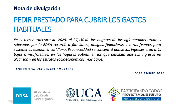 Pedir prestado para cubrir los gastos habituales